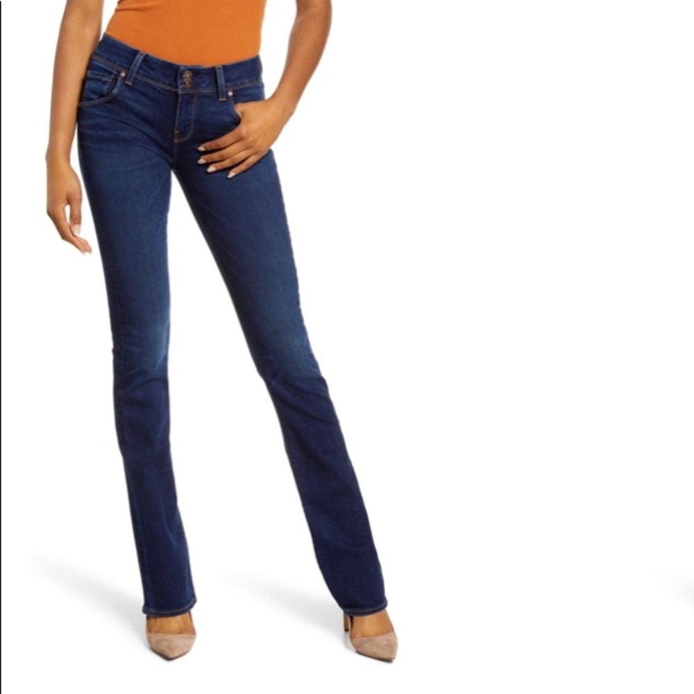 Hudson Low Rise Skinny Jeans Size 26 Y2K Dark Wash Stretch Denim